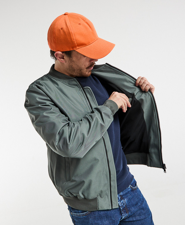 Blouson Neil cross over kaki en polyester recyclé