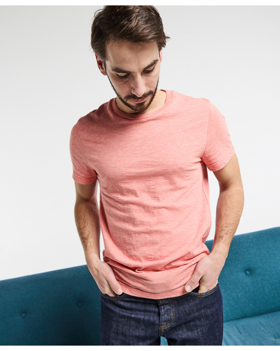 Juste, le tee-shirt homme en coton - Orange - vue face