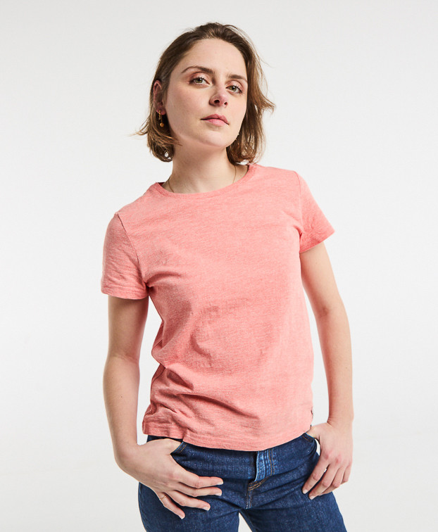Julienne, le tee-shirt femme - Orange fantaisie - vue face