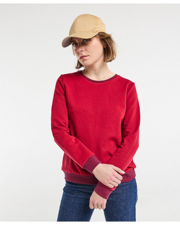 Juliana, le sweat femme uni - Bordeaux - face