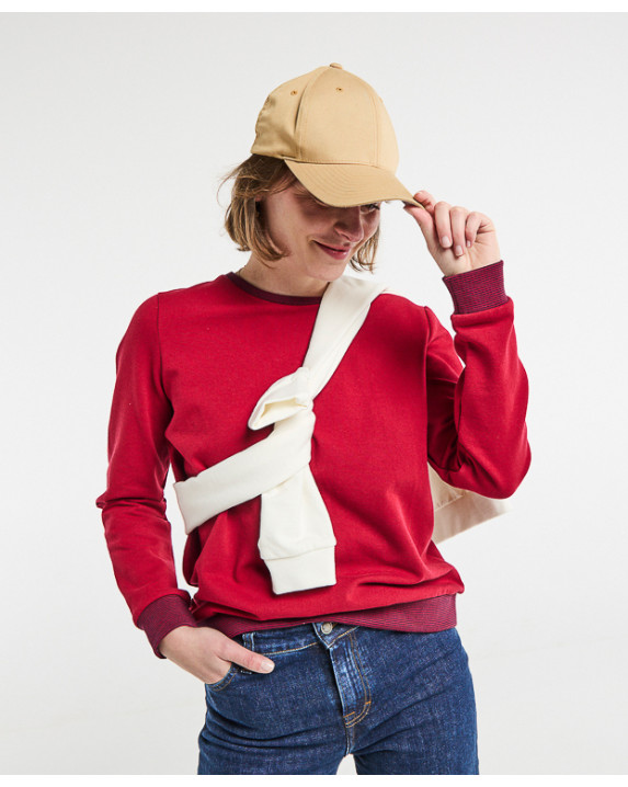 Juliana, le sweat femme uni - Bordeaux - vue devant