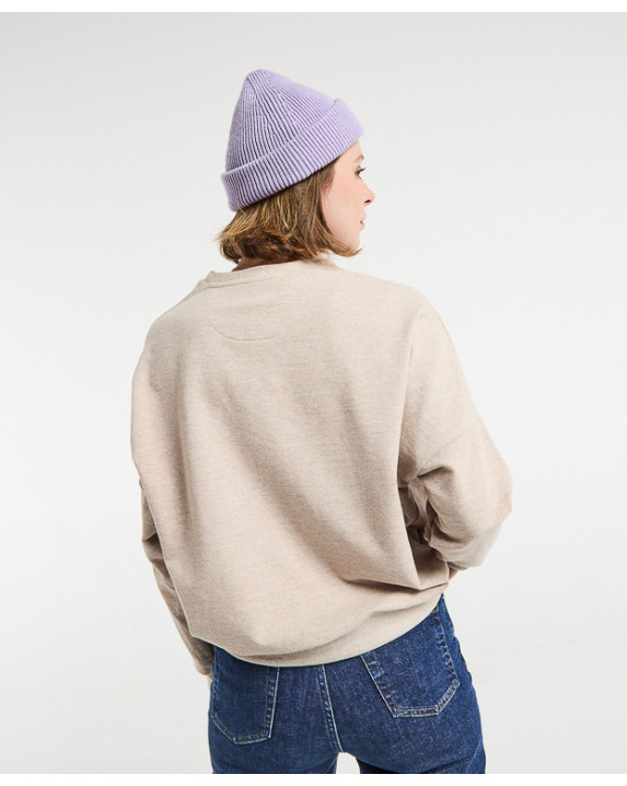 Sweat Hélène beige en coton recyclé - vue dos