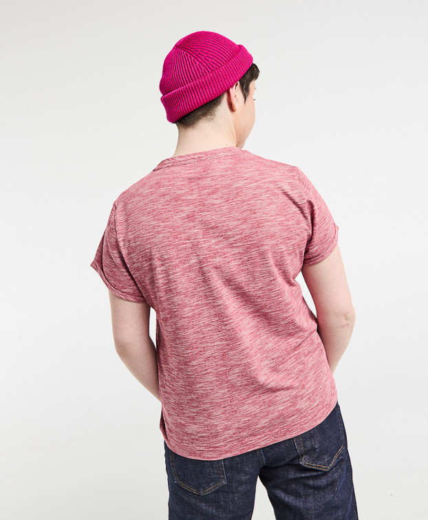 Tee-shirt Ida Bordeaux Fantaisie en coton bio - vue dos