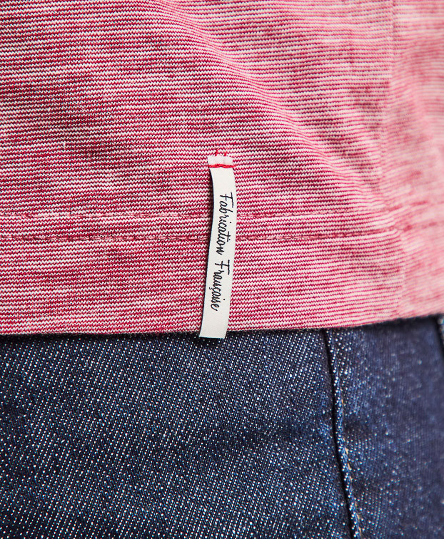 Tee-shirt Ida Bordeaux Fantaisie en coton bio - vue zoom