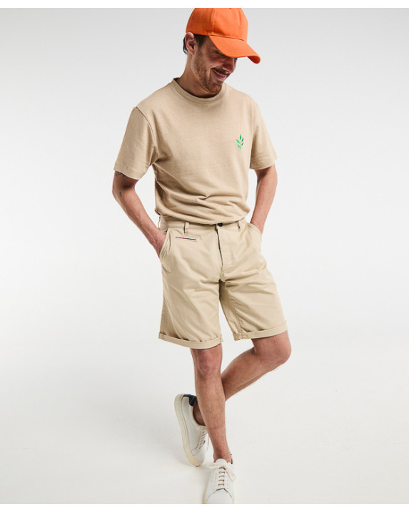 Bermuda made in France homme beige Berenger - vue face