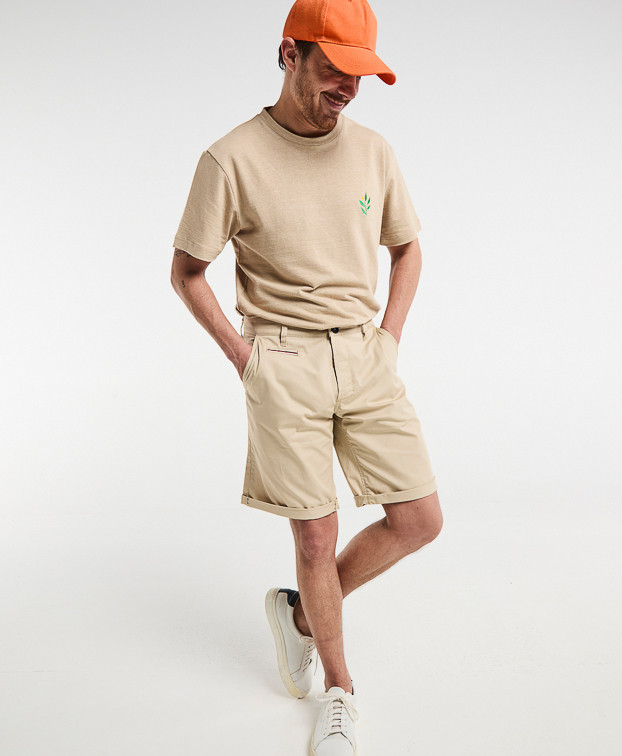Bermuda made in France homme beige Berenger - vue face