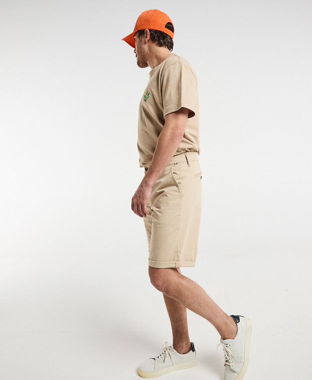 Bermuda made in France homme beige Berenger - vue silhouette