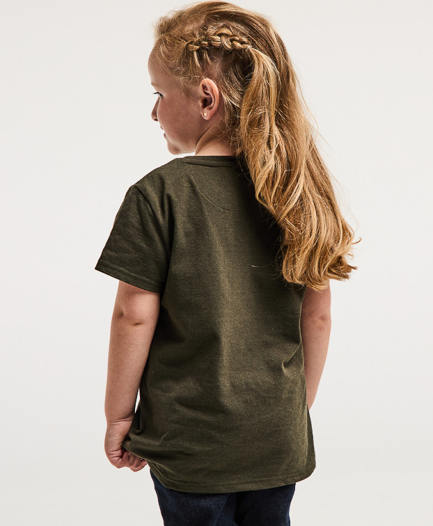 Tee-shirt Bertin mixte brodé "Kid" Kaki made in France