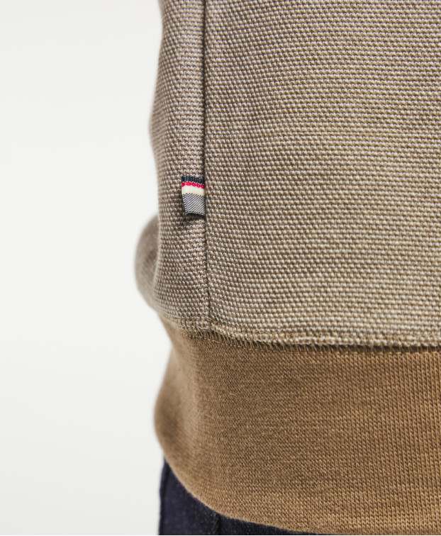 Sweat Français Homme Recyclé Paul Marron Chiné- La Gentle Factory