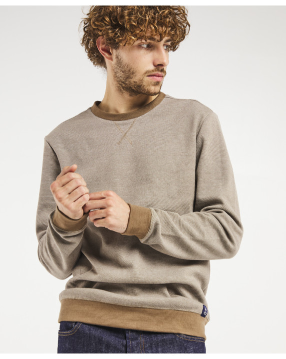 Sweat Paul piqué marron...