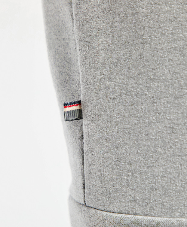Sweat Alan gris recyclé homme -La Gentle Factory - zoom détails