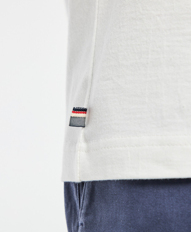 T-Shirt Made In France French Apéro Ecru Coton Bio - La Gentle Factory