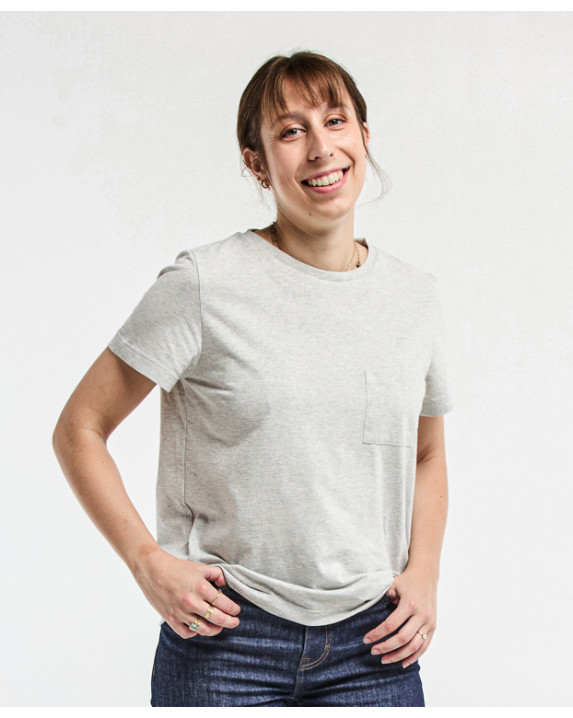 Tee-shirt Paoline gris recyclé