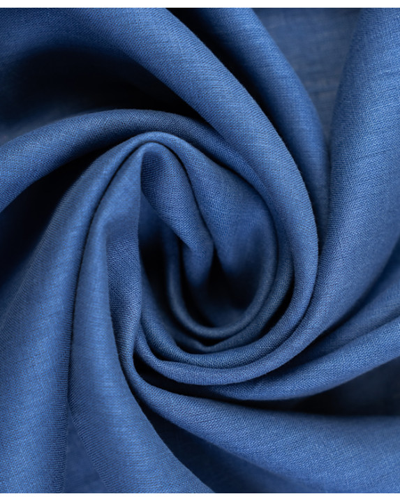Toile bleue en lin