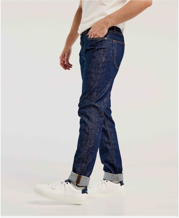 Jean Stone Homme Ajusté Made In France Coton Bio Antoine - La Gentle Factory