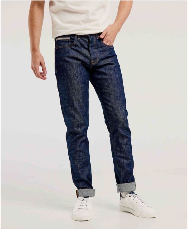 Jean Stone Homme Ajusté Made In France Coton Bio Antoine - La Gentle Factory