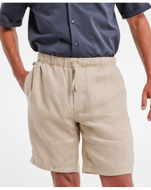 Short Liam sable en Lin...