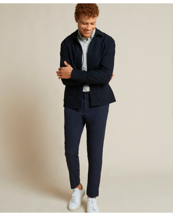 Fleming flex marine made in France en polyester recyclé - vue silhouette