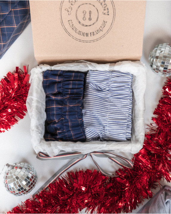 Coffret caleçons Côme en coton made in France - coffret