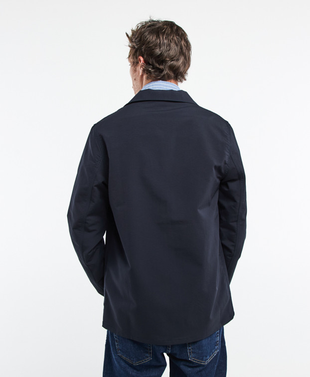 Veste de travail Hamilton flex bleu marine en polyester recyclé déperlante - dos