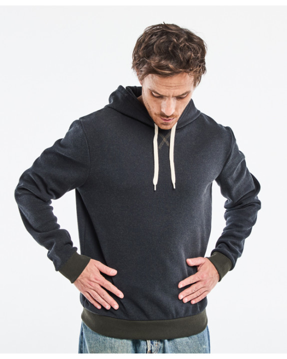 Sweat Calix en maille piqué Gris chiné en coton recyclé - vue face