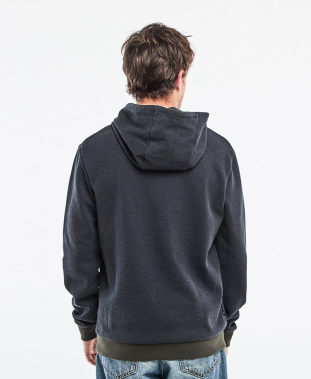 Sweat Calix en maille piqué Gris chiné en coton recyclé - vue dos