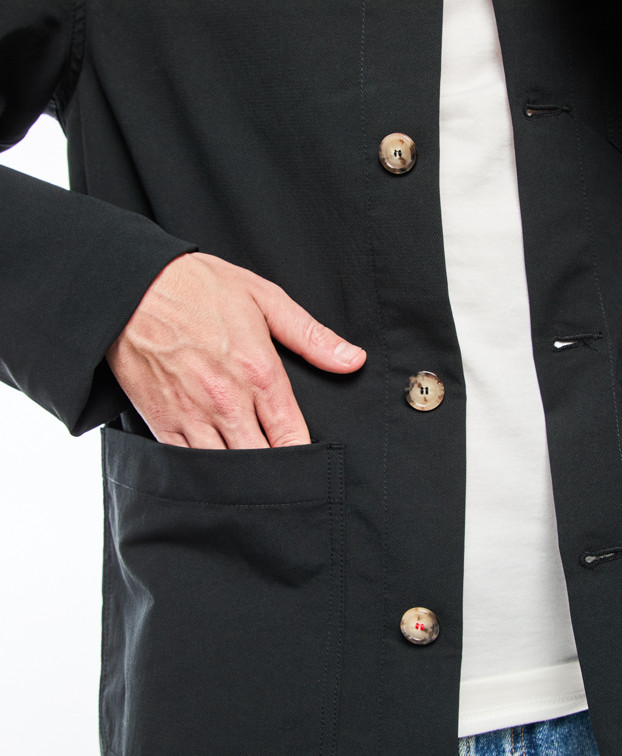 Veste technique Hamilton flex noir en polyester recyclé - vue de poche