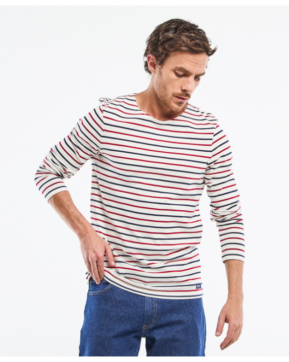 Marinière légère Valentin Ecru Fantaisie - face