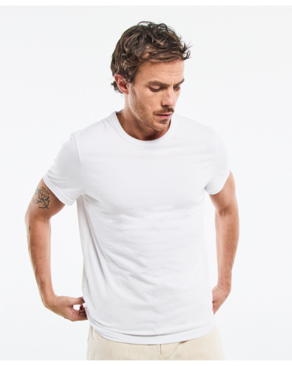 Tee-shirt Augustin blanc bio - face