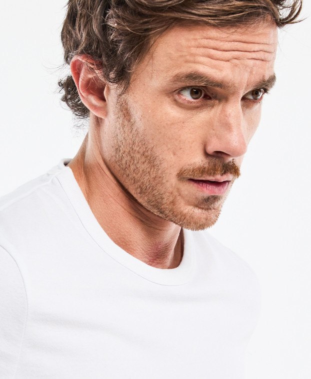 Tee-shirt Augustin blanc bio - col
