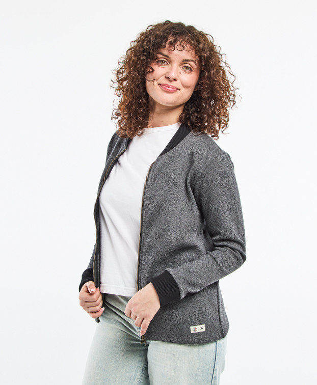 Veste Vanette grise recyclée - face