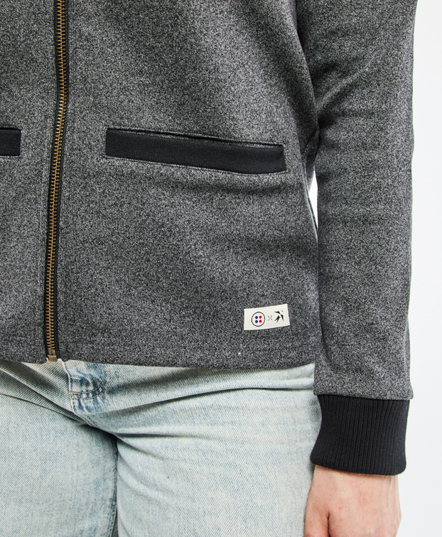 Veste Vanette grise recyclée - poches