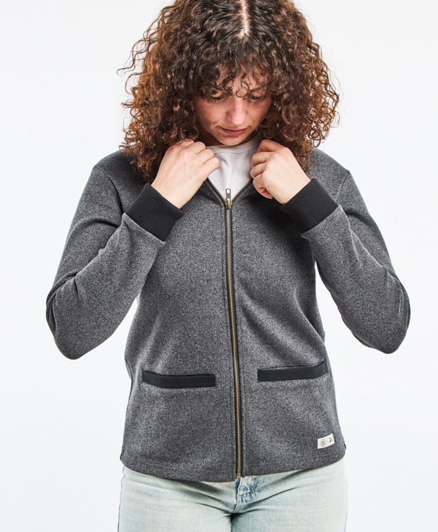 Veste Vanette grise recyclée - fermée