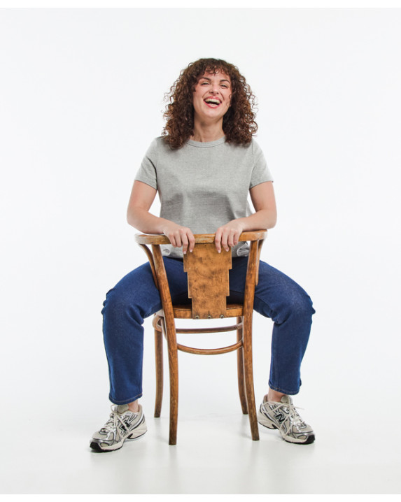 Tee-shirt Augustine recyclé gris chiné - chaise
