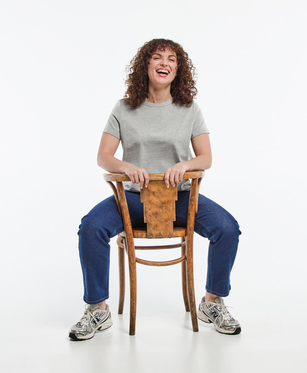 Tee-shirt Augustine recyclé gris chiné - chaise