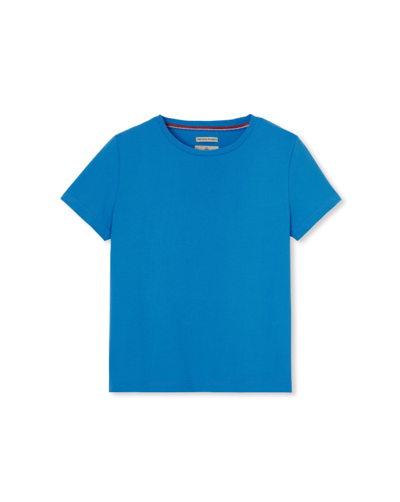 Tee-shirt Ida azur - La Gentle Factory - vue de face