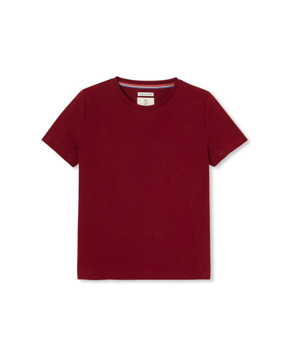 Tee-shirt Ida bordeaux en coton bio - packshot