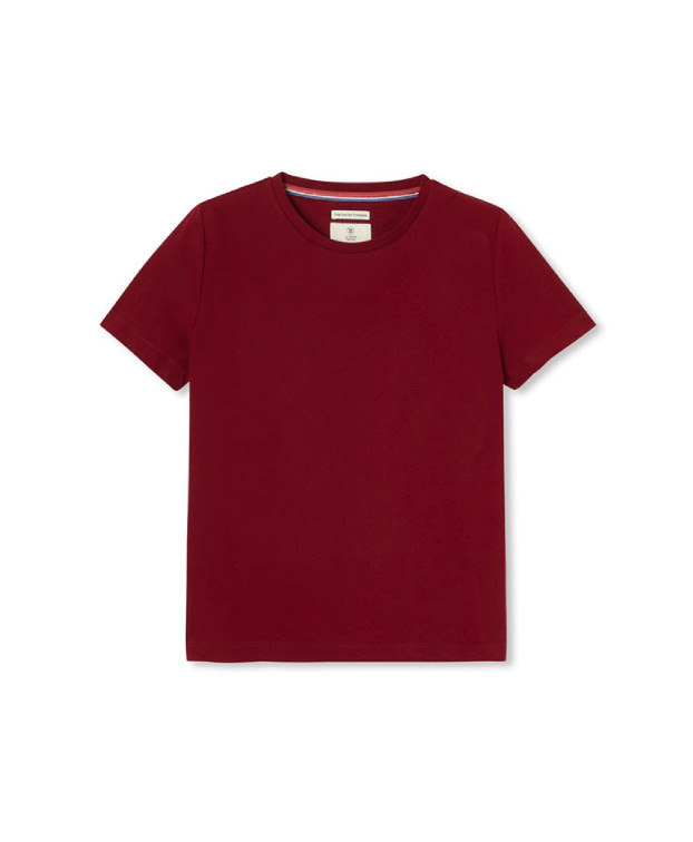 Tee-shirt Ida bordeaux en coton bio - packshot