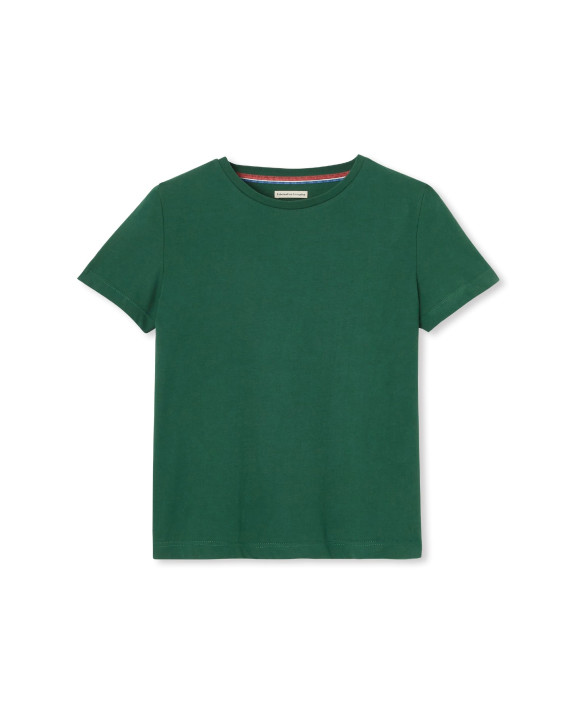 Tee-shirt Ida vert  en coton bio - packshot