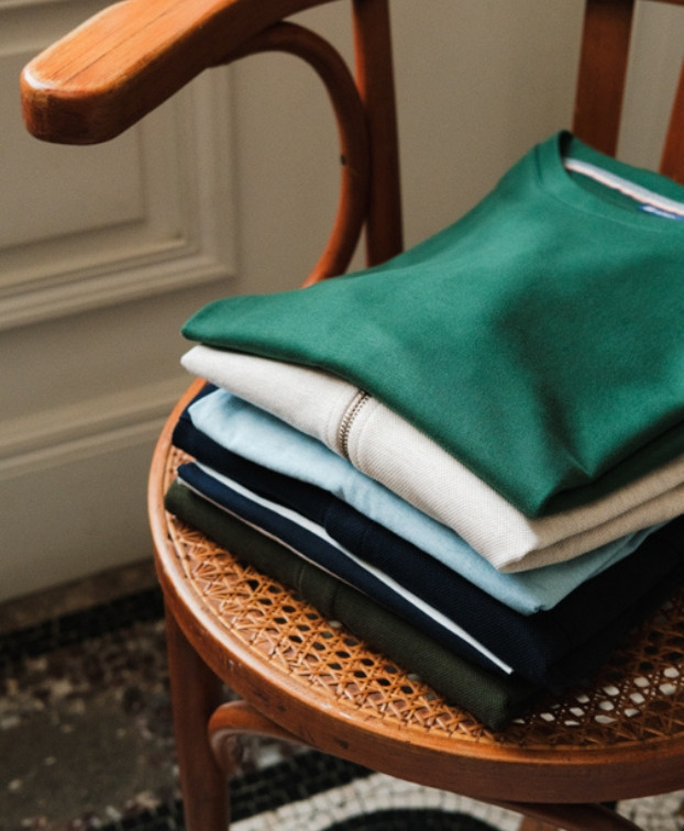 T-Shirt Homme Bio Isao vert foncé en Coton Bio - La Gentle Factory