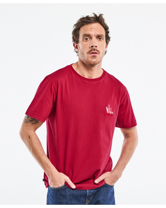 Tee-shirt Barthélémien "french apéro" Bordeaux en coton bio - La Gentle Factory