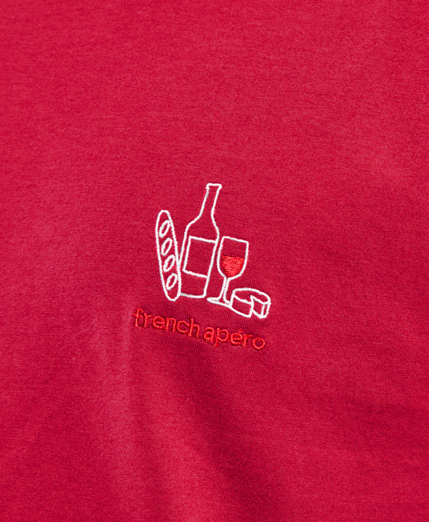 Tee-shirt Barthélémien "french apéro" Bordeaux en coton bio - La Gentle Factory