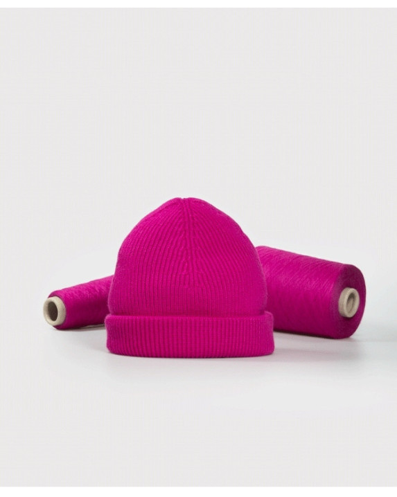Bonnet Briac rose Made in France - aplat