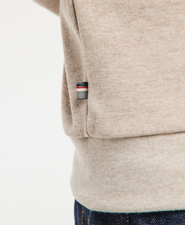 Justin, le sweat tout simple -Beige recyclé