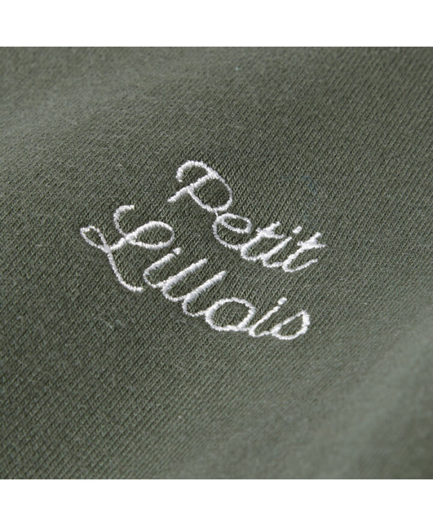 Sweat Boris brodé kaki - La Gentle Factory - Zoom broderie Sweat Boris brodé kaki - La Gentle Factory - Zoom broderie