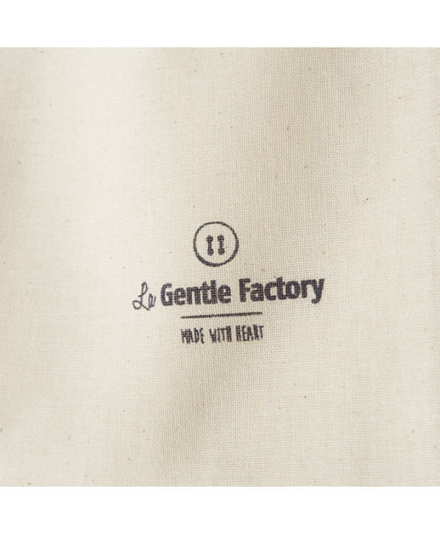 Petit pochon écru en coton - La Gentle Factory - Zoom logo