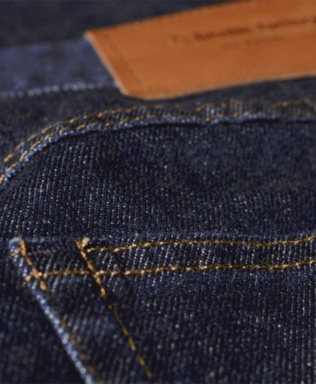 Jean homme Billy brut coupe droite en coton bio détail poche - La Gentle Factory Jean homme Billy brut coupe droite en coton bio détail poche - La Gentle Factory