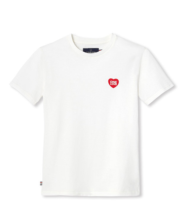 Tee-shirt Sam Beige en coton bio vue à plat - La Gentle Factory Tee-shirt Sam Beige en coton bio vue à plat - La Gentle Factory