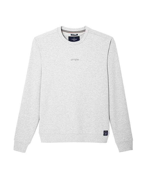 Sweat Sacha "Simple" gris recyclé - aplat - La Gentle Factory Sweat Sacha "Simple" gris recyclé - aplat - La Gentle Factory