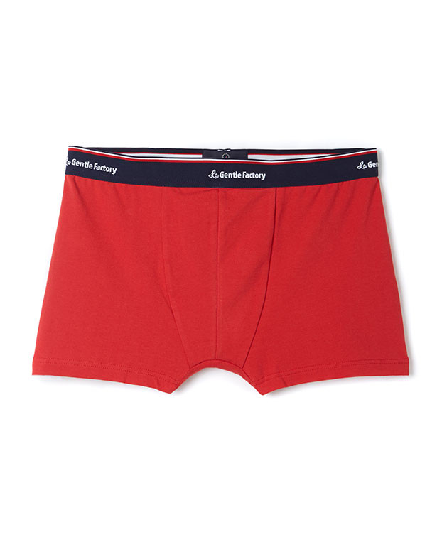Boxer Barth rouge en coton bio - aplat - La Gentle Factory Boxer Barth rouge en coton bio - aplat - La Gentle Factory